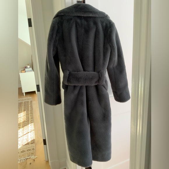 🩷VALENTINE’S DAY SPECIAL🩷 Proenza Schouler White Label Belted Faux Fur Coat - Picture 12 of 14